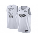 Men Nike New Orleans Pelicans #23 Anthony Davis White NBA Jordan Swingman 2018 All-Star Game Jersey