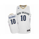 Men's Adidas New Orleans Pelicans #10 Langston Galloway Swingman White Home NBA Jersey