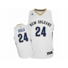 Men's Adidas New Orleans Pelicans #24 Buddy Hield Authentic White Home NBA Jersey