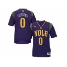 Men's New Orleans Pelicans #0 DeMarcus Cousins adidas Purple Pride Swingman Mardi Gras Jersey