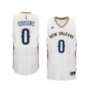 Men's New Orleans Pelicans #0 DeMarcus Cousins adidas White Player Swingman Jersey