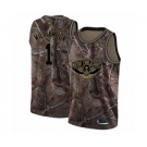 Men's New Orleans Pelicans #1 Zion Williamson Swingman Camo Realtree Collection Basketball Jersey