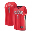 Men's New Orleans Pelicans #1 Zion Williamson Swingman Red Alternate Basketball Jersey Statement Edition