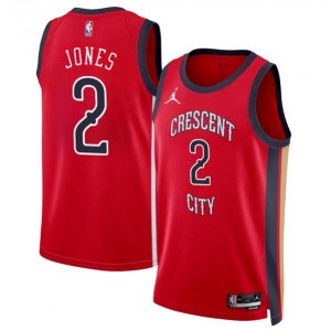 Men's New Orleans Pelicans #2 Herb Jones Red 2024 Statement Edition Stitched Basketball Jersey