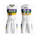 Men's New Orleans Pelicans #20 Nicolo Melli Swingman White Basketball Suit Jersey - City Edition