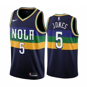 Men's New Orleans Pelicans #5 Herbert Jones 2022-23 Black City Edition Stitched Basketball Jersey