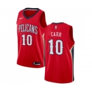 Men's Nike New Orleans Pelicans #10 Tony Carr Swingman Red NBA Jersey Statement Edition