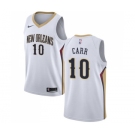 Men's Nike New Orleans Pelicans #10 Tony Carr Swingman White NBA Jersey - Association Edition