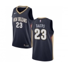 Men's Nike New Orleans Pelicans #23 Anthony Davis Swingman Navy Blue Road NBA Jersey - Icon Edition