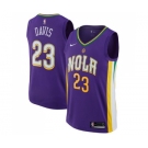 Men's Nike New Orleans Pelicans #23 Anthony Davis Swingman Purple NBA Jersey - City Edition