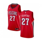 Men's Nike New Orleans Pelicans #27 Jordan Crawford Swingman Red Alternate NBA Jersey Statement Edition