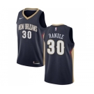 Men's Nike New Orleans Pelicans #30 Julius Randle Swingman Navy Blue NBA Jersey - Icon Edition