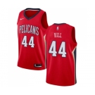 Men's Nike New Orleans Pelicans #44 Solomon Hill Swingman Red Alternate NBA Jersey Statement Edition