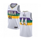 Men's Nike New Orleans Pelicans #44 Solomon Hill Swingman White NBA Jersey - City Edition