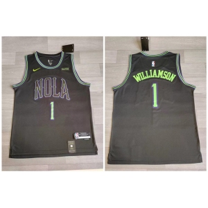 Pelicans #1 Zion Williamson Black Nike 2023-24 City Edition Swingman Jersey