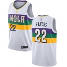 Pelicans #22 Derrick Favors White Basketball Swingman City Edition 2018-19 Jersey