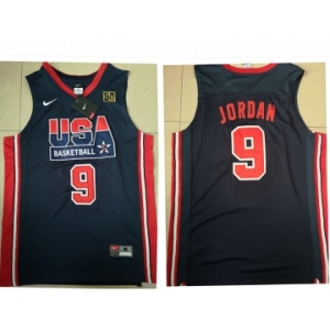 1992 Olympics Team USA #9 Michael Jordan Navy Blue Swingman Jersey