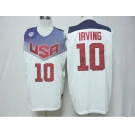 2014 FIBA Basketball World Cup USA jerseys #10 irving white