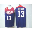 2014 FIBA Basketball World Cup USA jerseys #13 hrrden blue