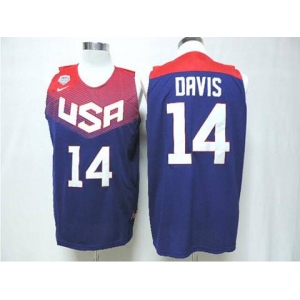 2014 FIBA Basketball World Cup USA jerseys #14 drvis blue
