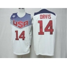 2014 FIBA Basketball World Cup USA jerseys #14 drvis white