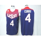 2014 FIBA Basketball World Cup USA jerseys #4 curry blue