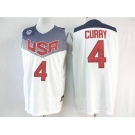 2014 FIBA Basketball World Cup USA jerseys #4 curry white