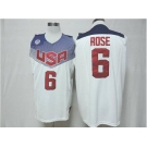 2014 FIBA Basketball World Cup USA jerseys #6 rose white