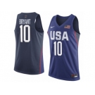 Men's Nike Team USA #10 Kobe Bryant Swingman Navy Blue 2016 Olympics Basketball Jersey