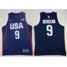 Nike Team USA #9 DeMar DeRozan Navy Blue 2016 Dream Team Stitched NBA Jersey