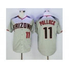 Arizona Diamondbacks #11 A. J. Pollock Gray Brick New Cool Base Stitched Baseball Jersey