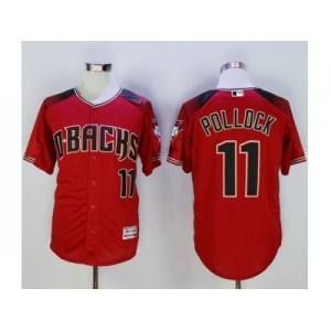 Arizona Diamondbacks #11 A. J. Pollock Red Brick New Cool Base Stitched Baseball Jersey