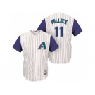 Arizona Diamondbacks #11 A.J. Pollock Cream Purple Cooperstown Collection Cool Base Jersey