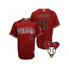 Arizona Diamondbacks #11 A.J. Pollock Red Cool Base Alternate Jersey