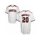 Arizona Diamondbacks #20 Luis Gonzalez Authentic White Home Cool Base MLB Jersey