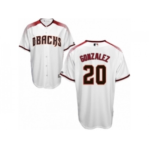 Arizona Diamondbacks #20 Luis Gonzalez Authentic White Home Cool Base MLB Jersey