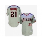 Arizona Diamondbacks #21 Zack Greinke Gray Brick New Cool Base Stitched Baseball Jersey