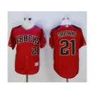 Arizona Diamondbacks #21 Zack Greinke Red Brick New Cool Base Stitched Baseball Jersey