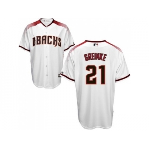 Arizona Diamondbacks #21 Zack Greinke White Brick New Cool Base Stitched Baseball Jersey