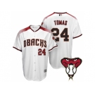 Arizona Diamondbacks #24 Yasmany Tomas White Cool Base Home Jersey