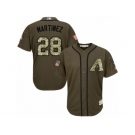 Arizona Diamondbacks #28 J. D. Martinez Replica Green Salute to Service MLB Jersey