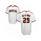 Arizona Diamondbacks #29 Jorge De La Rosa Replica White Home Cool Base MLB Jersey