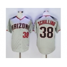 Arizona Diamondbacks #38 Curt Schilling Gray Brick New Cool Base Stitched Baseball Jersey