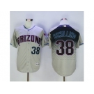 Arizona Diamondbacks #38 Curt Schilling Gray-Capri New Cool Base Stitched Baseball Jersey