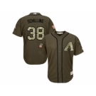 Arizona Diamondbacks #38 Curt Schilling Green Salute to Service Stitched Baseball Jersey