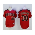 Arizona Diamondbacks #38 Curt Schilling Red Brick New Cool Base Stitched Baseball Jersey