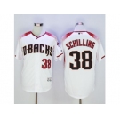 Arizona Diamondbacks #38 Curt Schilling White-Brick New Cool Base Stitched Baseball Jersey