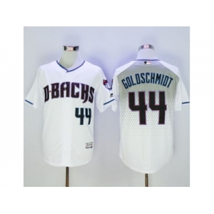 Arizona Diamondbacks #44 Paul Goldschmidt White-Capri New Cool Base Stitched Baseball Jersey