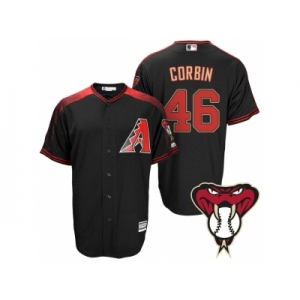 Arizona Diamondbacks #46 Patrick Corbin Black Cool Base Alternate Jersey