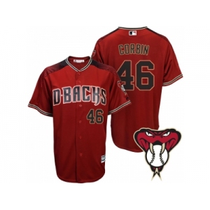 Arizona Diamondbacks #46 Patrick Corbin Red Cool Base Alternate Jersey